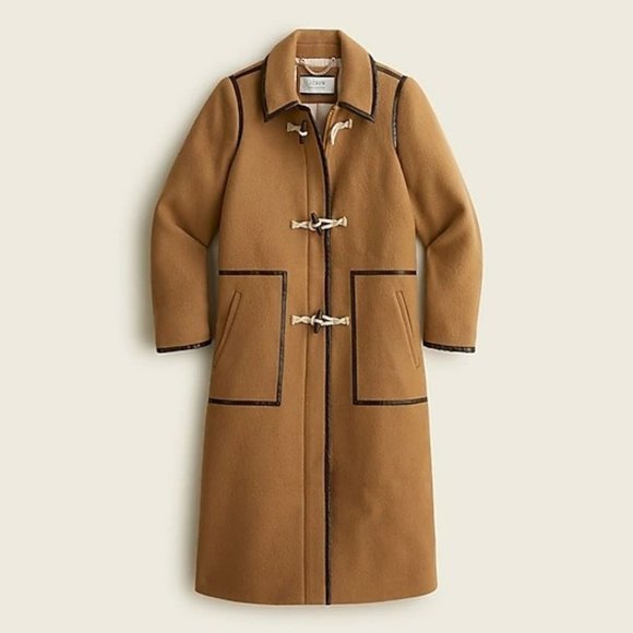 🆕J. Crew Coat Size 6 - Collection Toggle Coat in Italian Fall Blanket Wo…